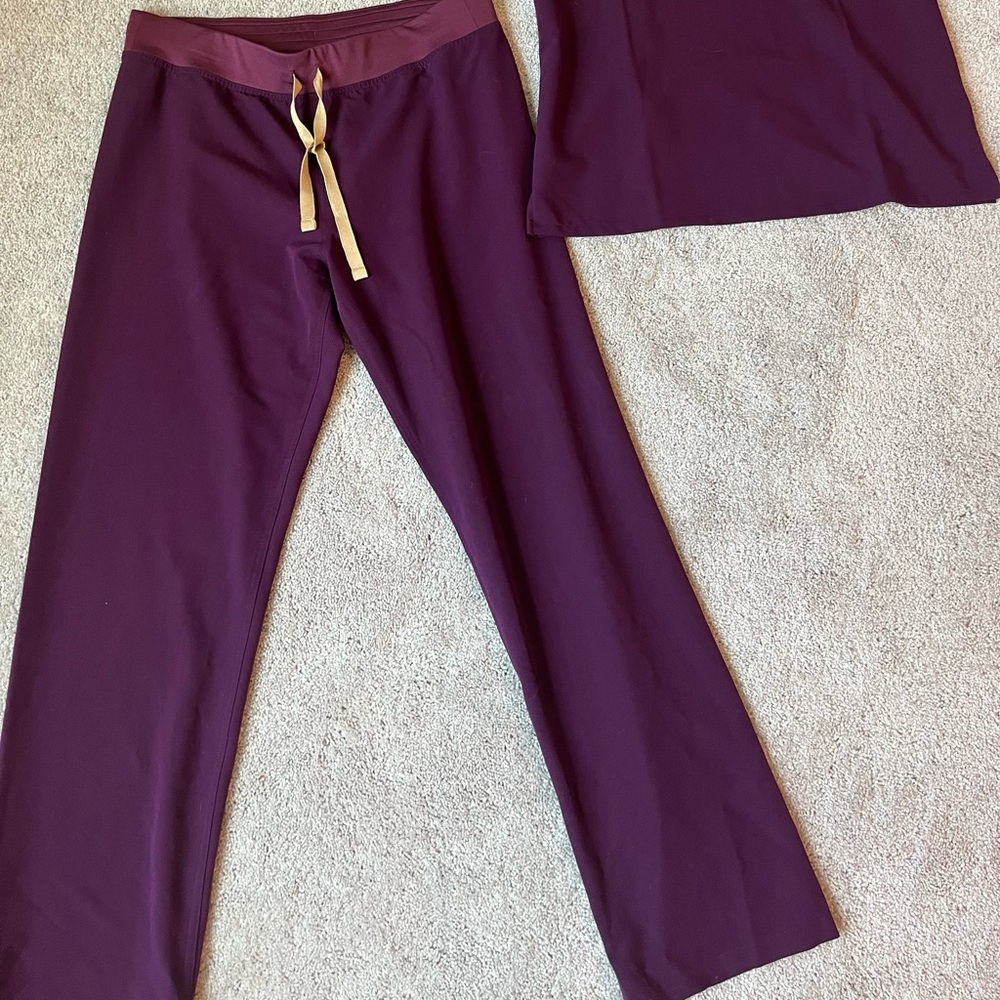 FIGS purple livingston scrub pants